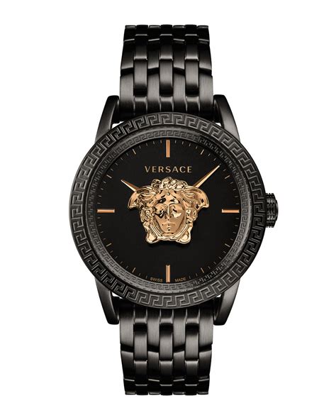 are versace watches real gold|black and gold versace watch.